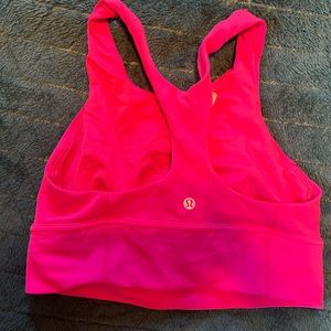 Hot Pink Lululemon sports bra size 8
